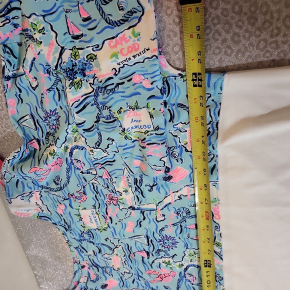 Lilly Pulitzer Finn Top Bali blue SZ-XXL - Picture 4 of 6